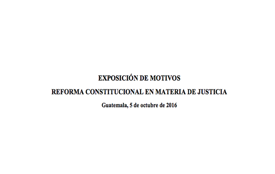 Proyecto de Reformas a la Constitución Política de Guatemala