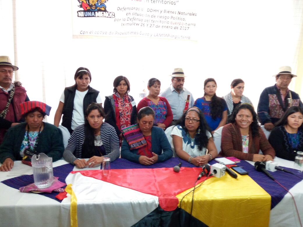 Comunicado: mujeres en riesgo político se expresan por la defensa del territorio Cuerpo-Tierra