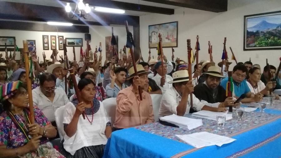 Autoridades indígenas maya, xinka y garífuna se manifiestan ante la grave situación del país