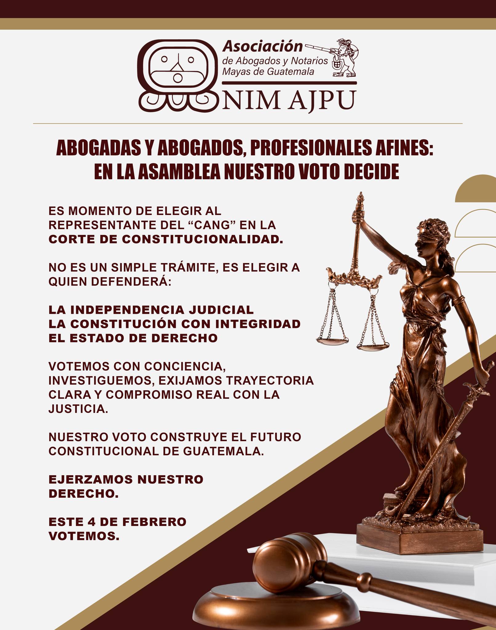 ABOGADAS Y ABOGADOS, PROFESIONALES AFINES: EN LA ASAMBLEA NUESTRO VOTO DECIDE
